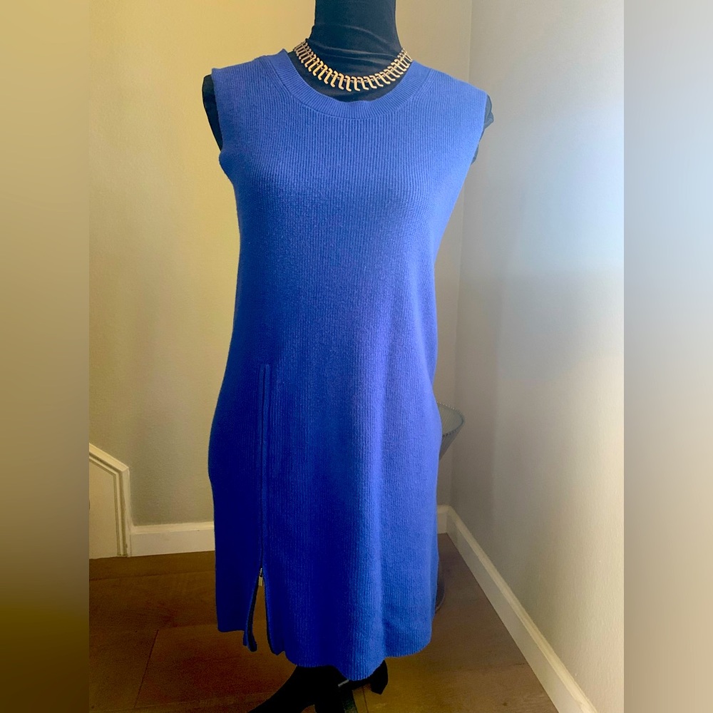 Banana Republic blue size xs sweater dress zipper stunning